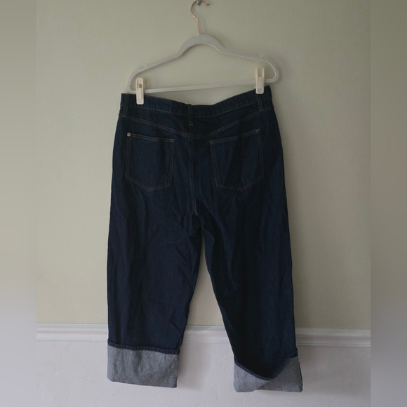 NEW KATE SPADE x Target Jeans Women’s Size 14 High Rise Straight Leg Wide Cuff - Picture 5 of 13